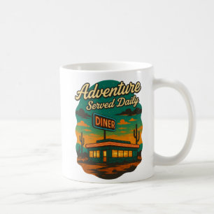 Mug Aventure Servi Quotidien Retro Diner Imprimer
