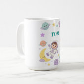Mug Aventure spatiale d'astronaute mignonne pour les e (Devant gauche)