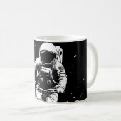 Mug Aventure spatiale de vélo astronaute cosmique (Devant droit)