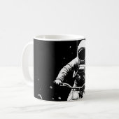 Mug Aventure spatiale de vélo astronaute cosmique (Devant gauche)