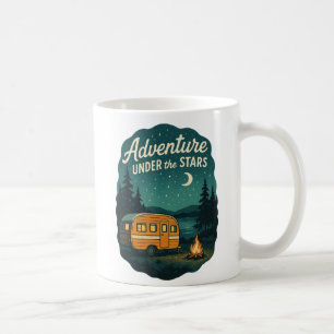 Mug Aventure Under the Stars Retro Camping Art