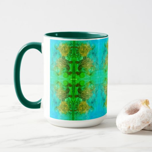 Mug Aventure verte aztèque (Avec donut)