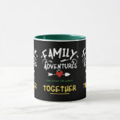 Mug Aventures de voyage en famille : Explorer ensemble (Centre)