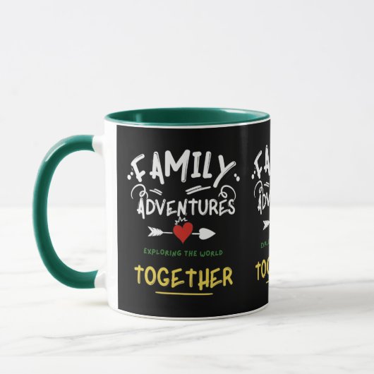 Mug Aventures de voyage en famille : Explorer ensemble (Gauche)