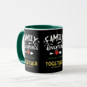 Mug Aventures de voyage en famille : Explorer ensemble (Devant gauche)