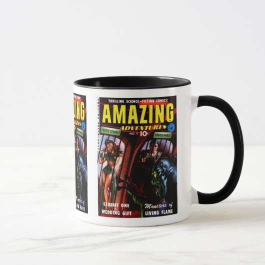 Mug Aventures Incroyables #2 Bande Dessinée Rétro de S (Droite)