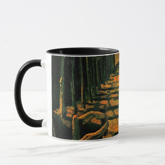Mug Avenue des peupliers au coucher du soleil (Gauche)