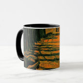Mug Avenue des peupliers au coucher du soleil (Devant gauche)