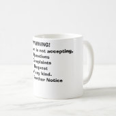 MUG AVERTISSEMENT ! (Devant droit)