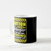 Mug Avertissement Abegardien Si Vous Me Voyez Courir E (Devant gauche)