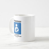 Mug Avertissement ! Allaiter peut se produire (Devant gauche)