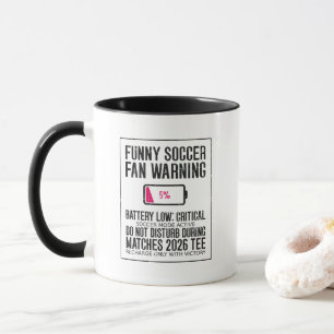 Mug Avertissement Batterie Faible Critique pour Suppor