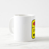Mug Avertissement - café (Devant gauche)