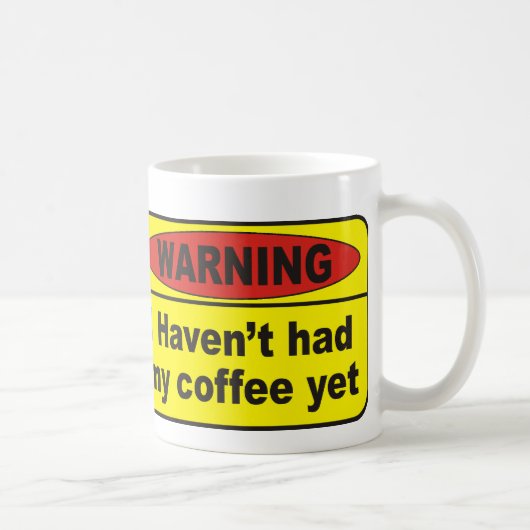 Mug Avertissement - café (Droite)