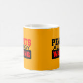 Mug Avertissement d'allergie aux arachides (Centre)