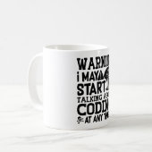 Mug Avertissement de codage de code Médicale Je peux c (Devant gauche)