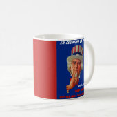 Mug Avertissement de la Seconde Guerre mondiale des an (Devant droit)