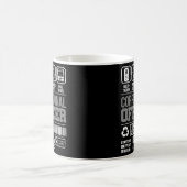 Mug Avertissement de l'agent correctionnel Ligne mince (Centre)