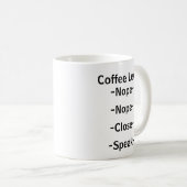 Mug Avertissement de niveau de café (Devant droit)
