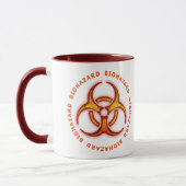 Mug Avertissement de zombi de Biohazard (Gauche)