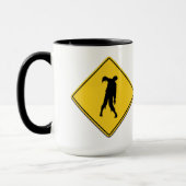 Mug Avertissement de zombie (Gauche)