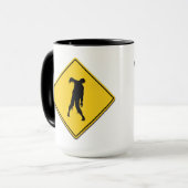 Mug Avertissement de zombie (Devant gauche)