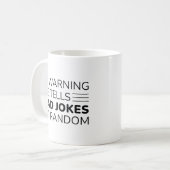 Mug Avertissement Dit Papa Blagues Au Hasard (Devant gauche)
