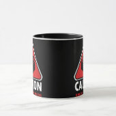 Mug Avertissement Drôle Prudence Blocs De Construction (Centre)