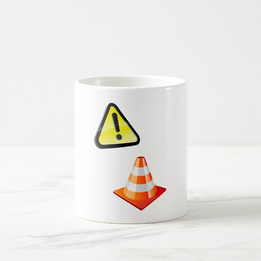 Mug Avertissement du cône de signalisation