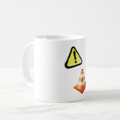 Mug Avertissement du cône de signalisation (Devant gauche)
