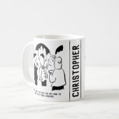 Mug Avertissement du témoin au marié (Devant gauche)