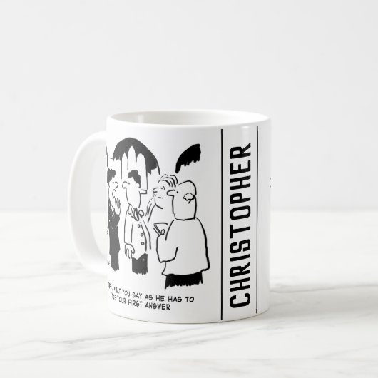 Mug Avertissement du témoin au marié (Devant gauche)