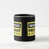 Mug Avertissement : Enceinte et hormonal (Centre)