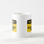 Mug Avertissement Étudiant en océanographie fatigué (Centre)