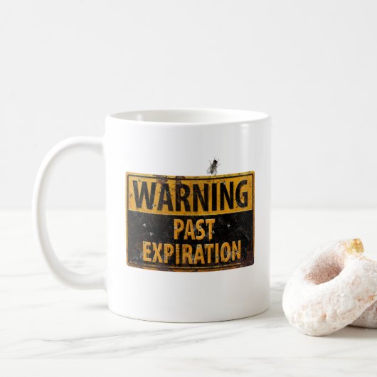Mug AVERTISSEMENT Expiration passée - Dirty Danger Sig (Avec donut)