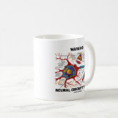 Mug Avertissement ! Intérieur neural de circuits (Devant droit)
