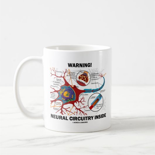 Mug Avertissement ! Intérieur neural de circuits (Gauche)