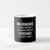 Mug Avertissement Je Peux Commencer À Coder Médicale C (Centre)