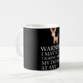 Mug Avertissement Je Pourrais Commencer À Parler À Don (Devant gauche)