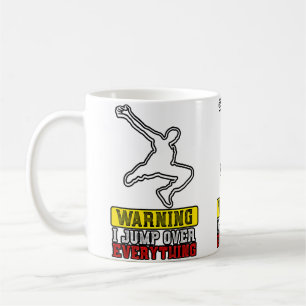 Mug Avertissement Je Saute Tout - Parc de Free Running