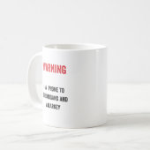 Mug Avertissement : Je suis à malice et à bêtises (Devant gauche)