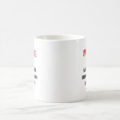 Mug Avertissement : Je suis à malice et à bêtises (Centre)