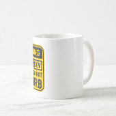 MUG AVERTISSEMENT JEU DEV AU TRAVAIL NE DÉTOURNER PAS (Devant droit)