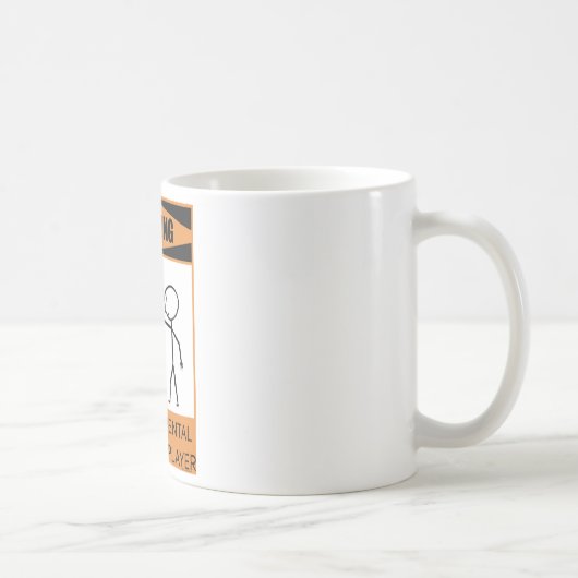 Mug Avertissement Joueur de sonnette temporaire (Droite)