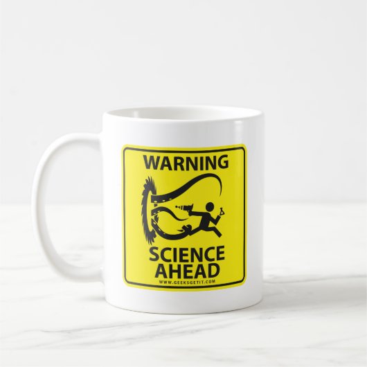 MUG AVERTISSEMENT ! LA SCIENCE EN AVANT ! (Gauche)