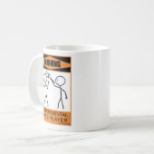 Mug Avertissement Lecteur de basse Température Café Mu (Devant gauche)