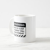 Mug Avertissement lundi (Devant gauche)