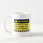 Mug Avertissement lundi (Gauche)