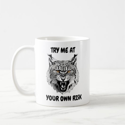 Mug Avertissement Lynx (Gauche)