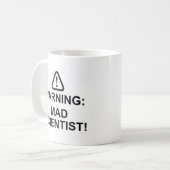 Mug Avertissement Mad Scientifique (Devant gauche)